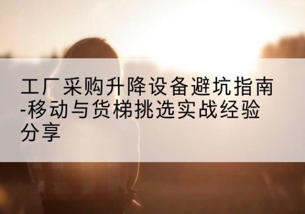 嫩江移动式升降机怎么选-工厂采购升降设备避坑指南-移动与货梯挑选实战经验分享